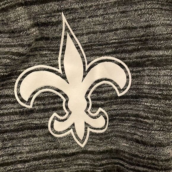 NFL Team Apparel Ultra Game Gray Saints Hoodie Sweatshirt Mens Medium - Picture 9 of 11